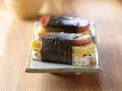 SPAM sliced on toast adding savory flavor to breakfast
