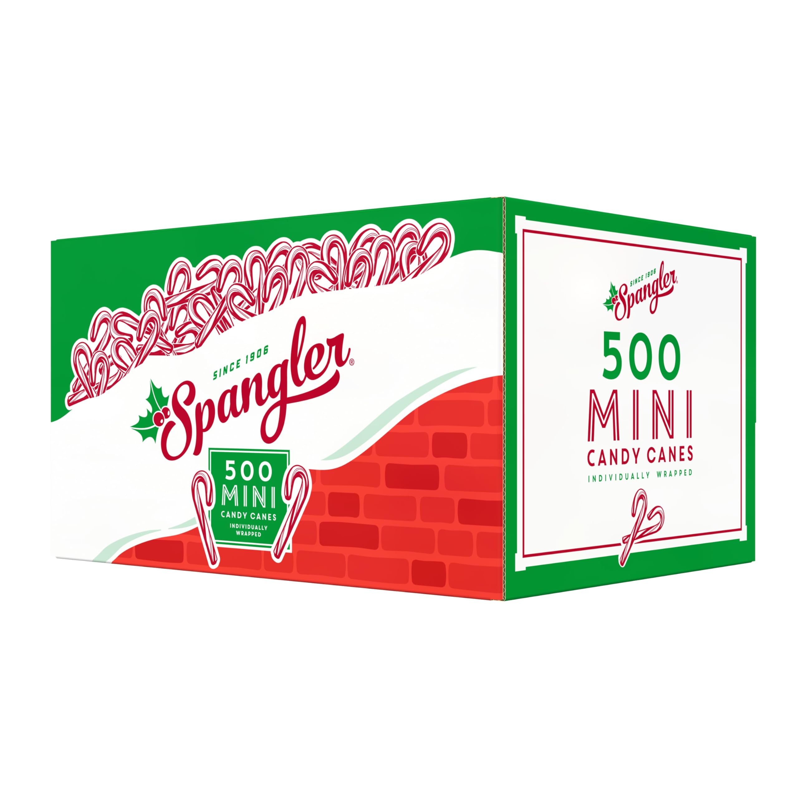 Spangler close-up of red and white stripes highlighting texture and mint appeal