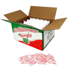 Spangler mini candy cane stirring hot cocoa adding peppermint flavor and festive look