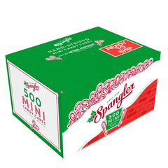 Spangler candy canes in stockings and on table enhancing holiday decor and sharing