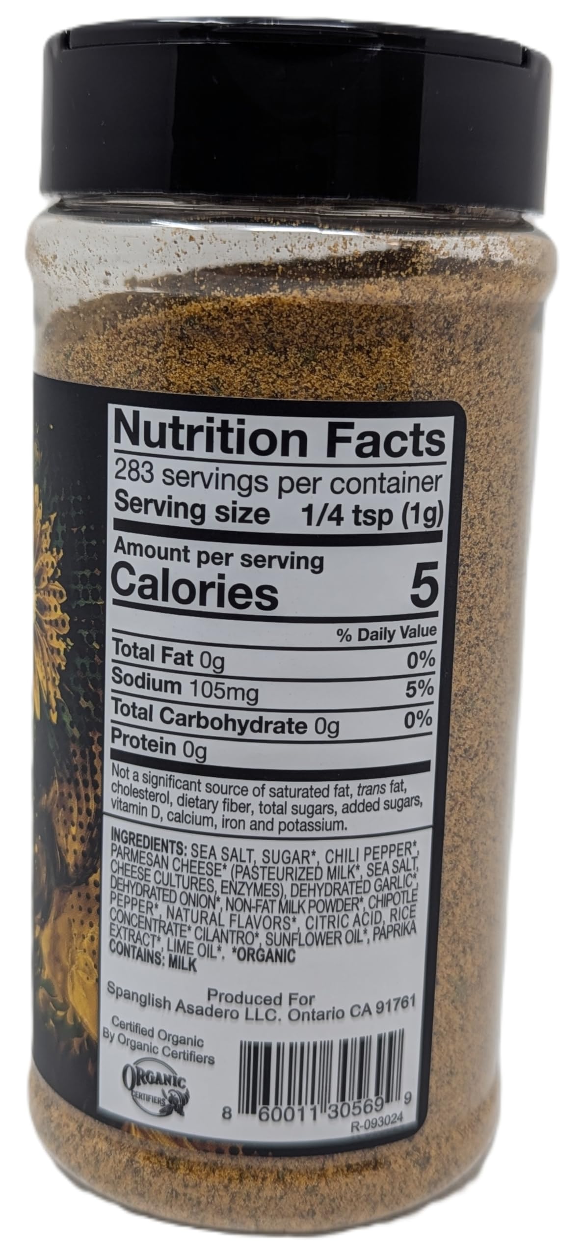 Spanglish Asadero seasoning texture close-up highlighting real Parmesan