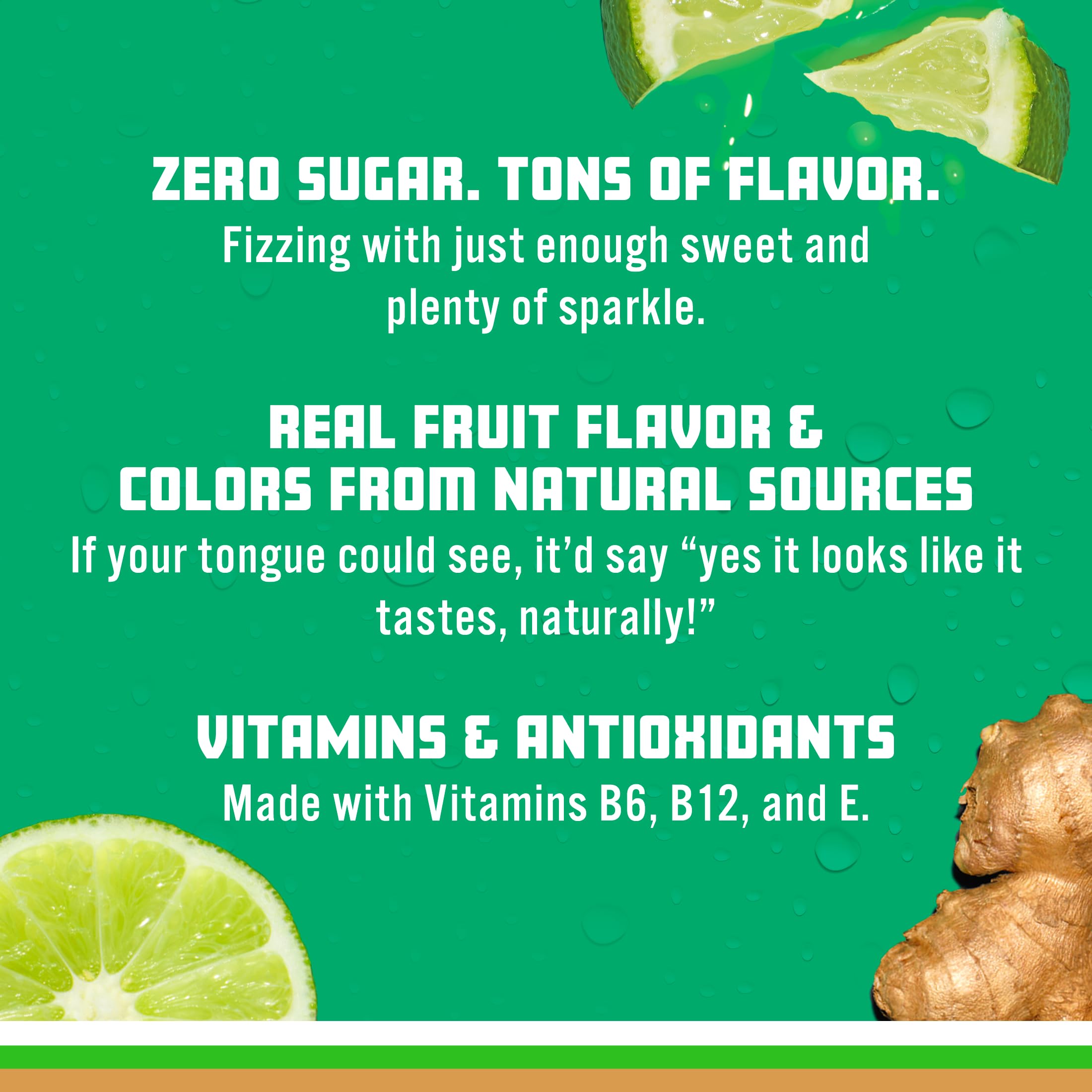 Sparkling Ice label detail displaying ingredients and vitamins for informed choice