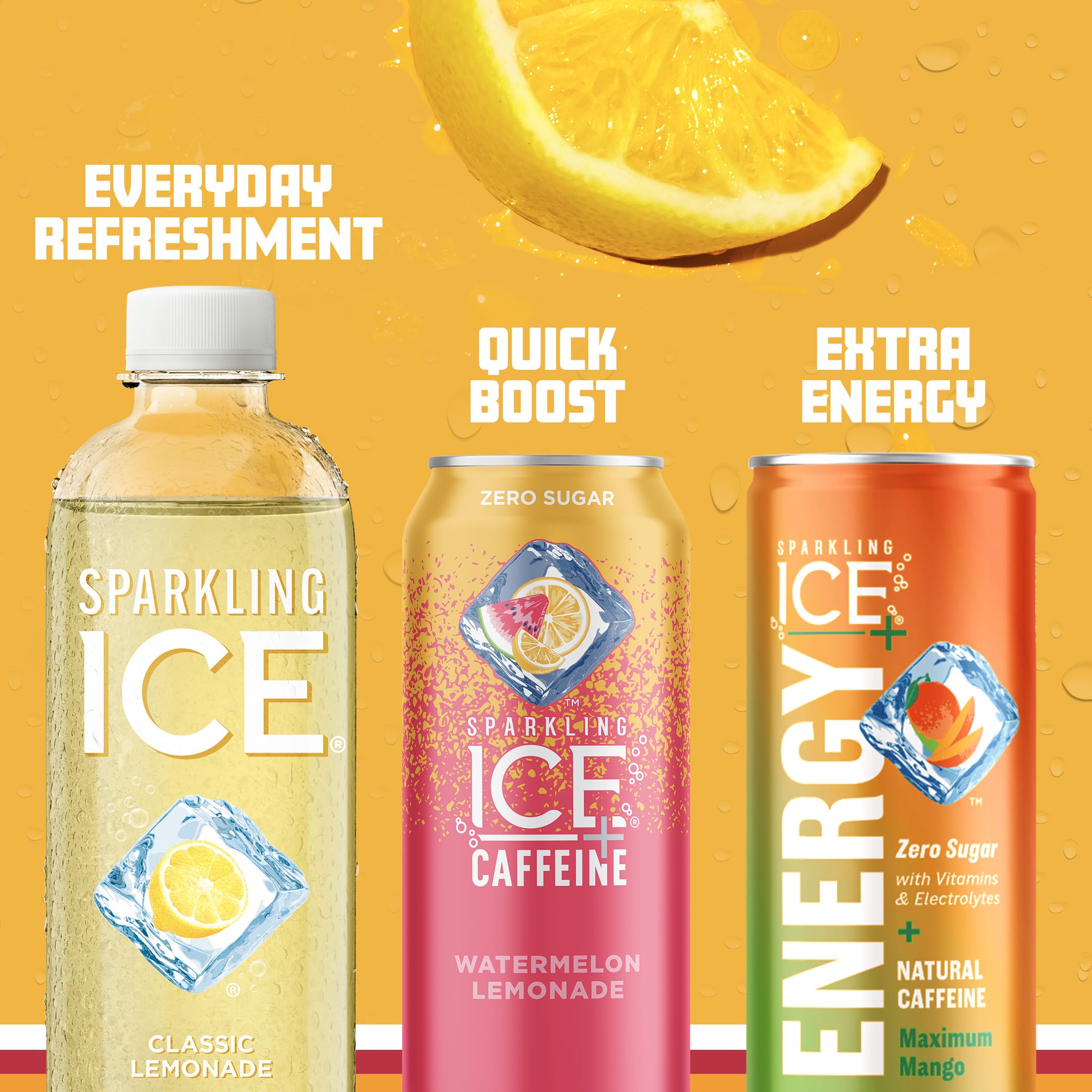 Sparkling Ice bottle on picnic table outdoors illustrating convenient low-calorie refreshment