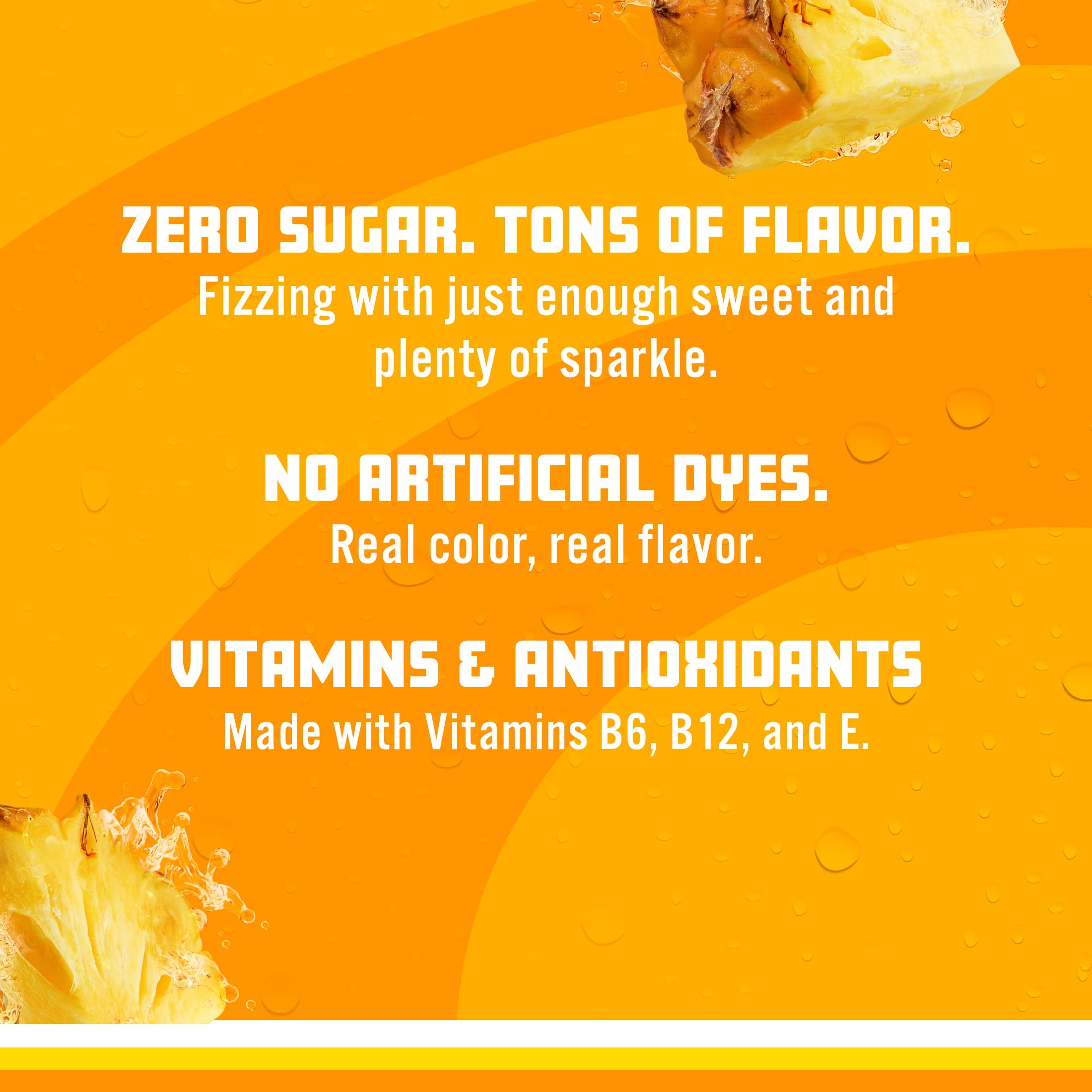 Close-up of Sparkling Ice bubbles and texture emphasizing crisp carbonation