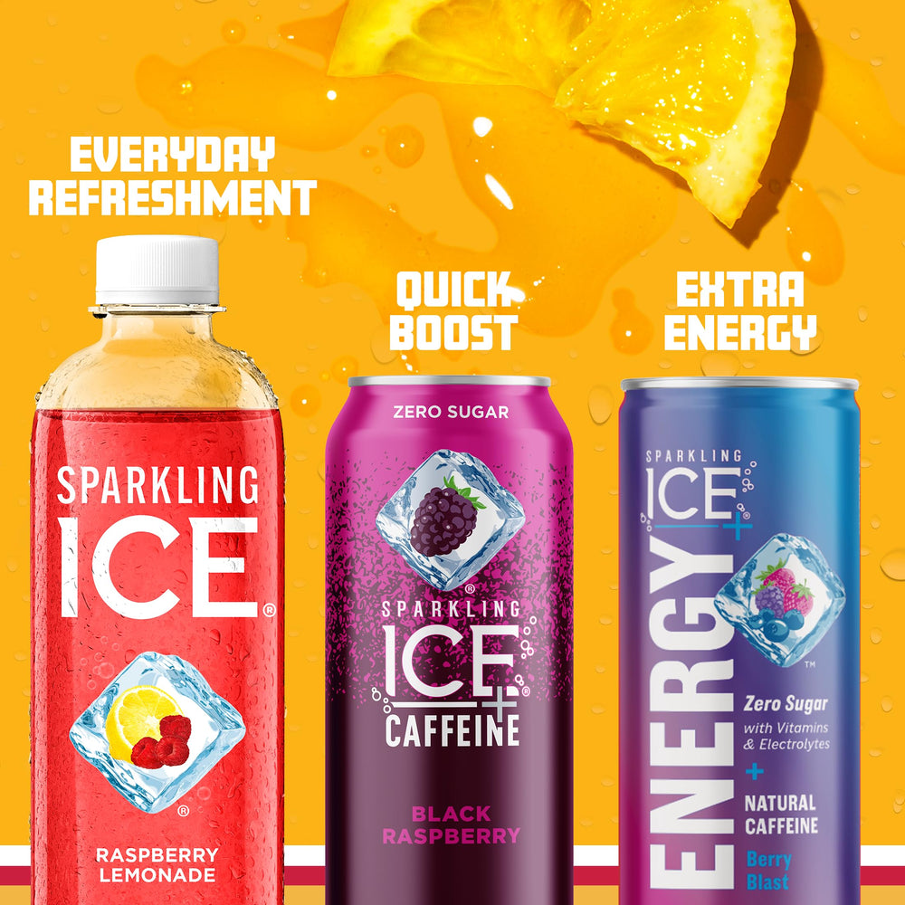Sparkling Ice on picnic table with glasses, showing social, refreshing beverage benefit