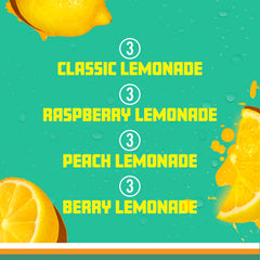 Sparkling Ice Raspberry Lemonade being poured into glass, brand adds refreshing fizz