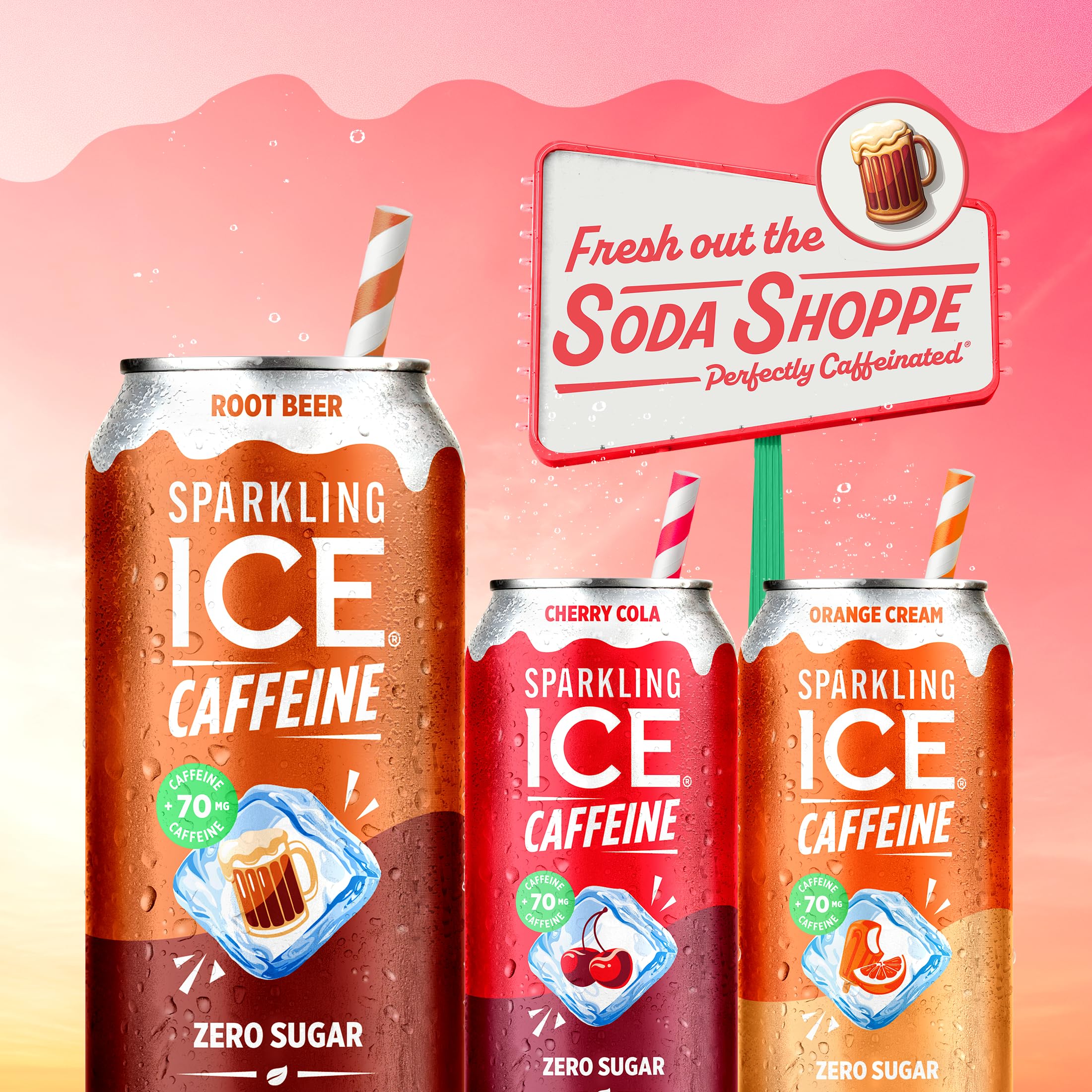Sparkling Ice root beer at a picnic illustrating portable energizing refreshment