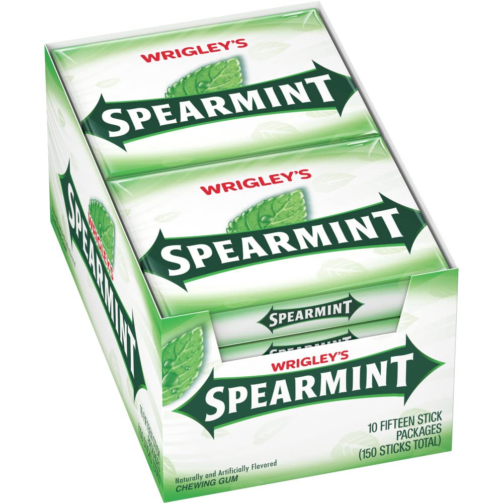 SPEARMINT front packaging showing bulk ten-pack, convenient storage