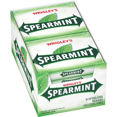 SPEARMINT front packaging showing bulk ten-pack, convenient storage