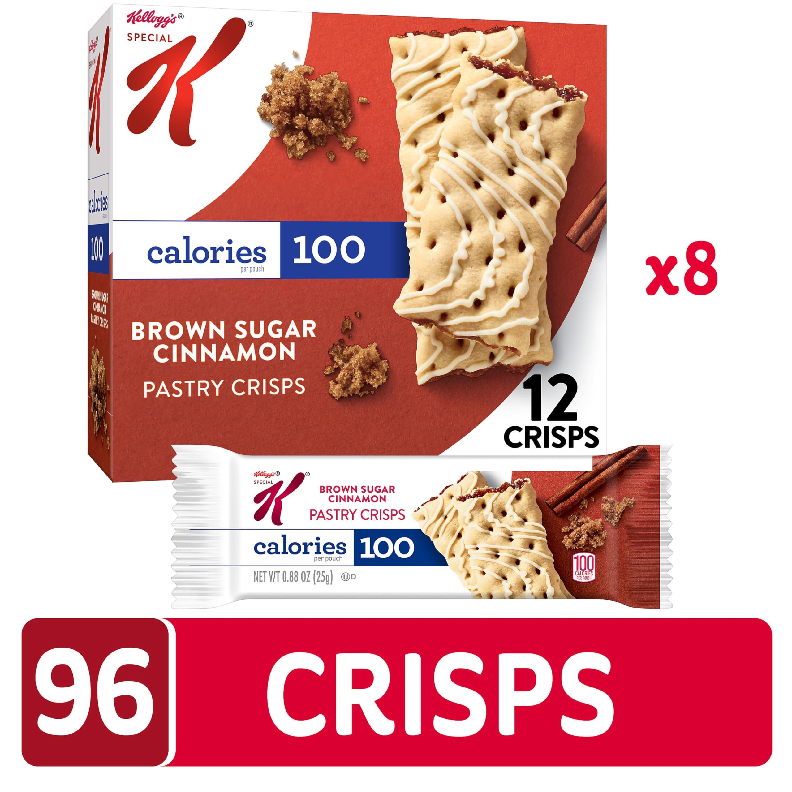 Kellogg's Special K open pouch with two pastry crisps ready to eat for convenient snacking