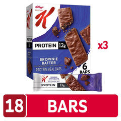 Kellogg's Special K open brownie batter bar close-up showing chocolate interior