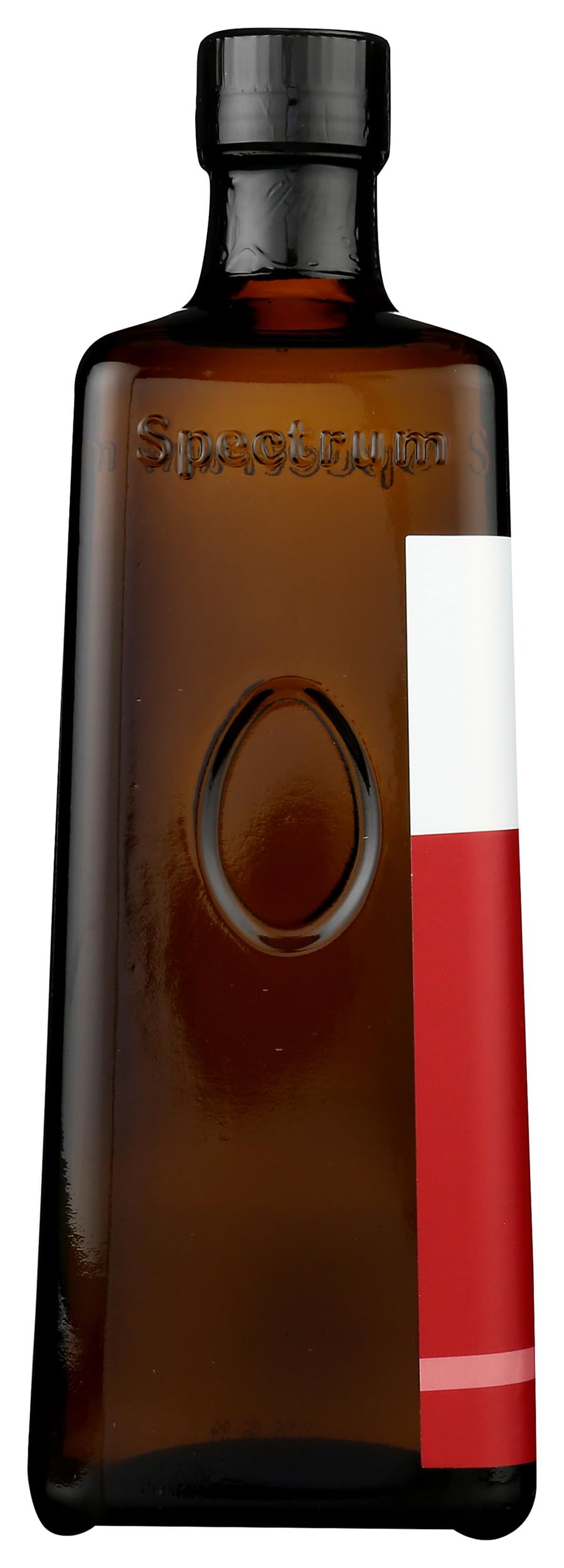 Spectrum bottle on counter indicating generous 33.8 oz volume