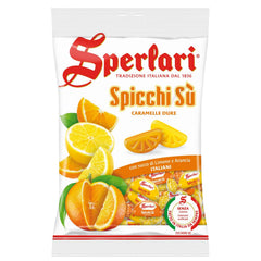 Sperlari front packaging showing citrus wedge bag and brand, convenient sharing