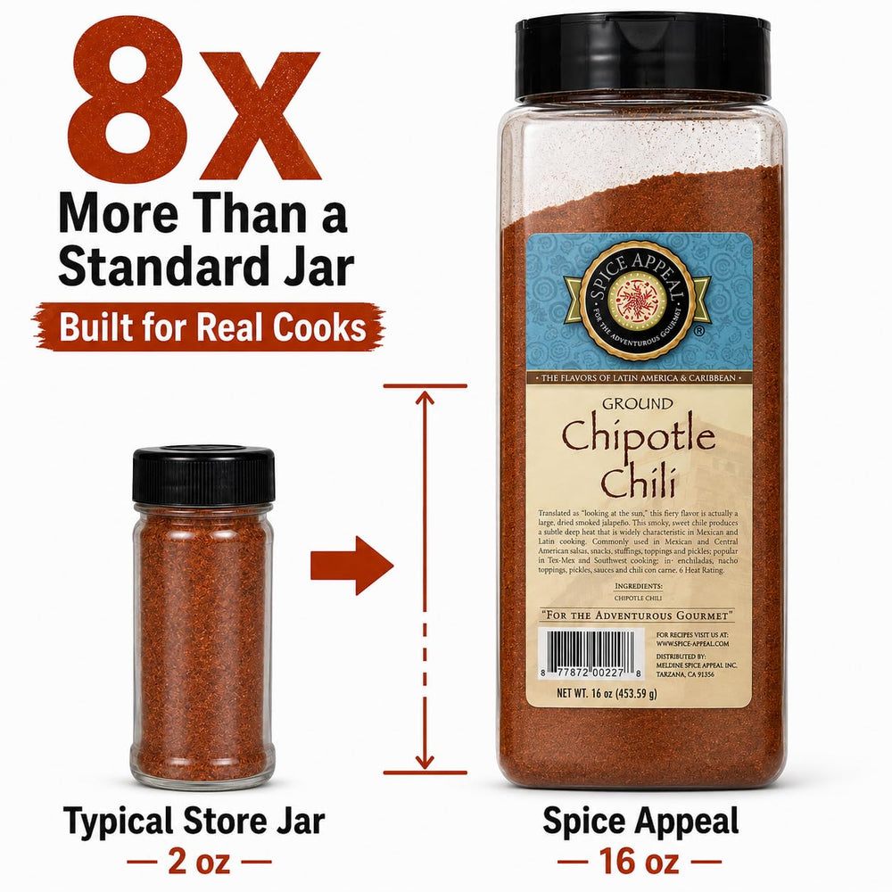 Spice Appeal label close-up highlighting single-ingredient transparency benefit