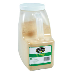 Spice Classics front packaging showing 6 lb container and label benefits