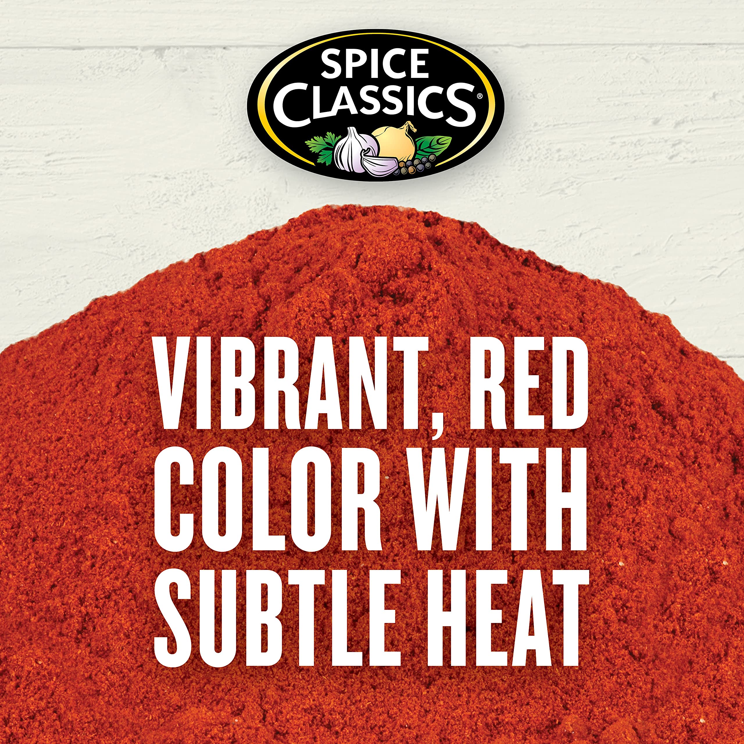 Spice Classics paprika sprinkled on deviled eggs adding visual appeal and mild flavor benefit