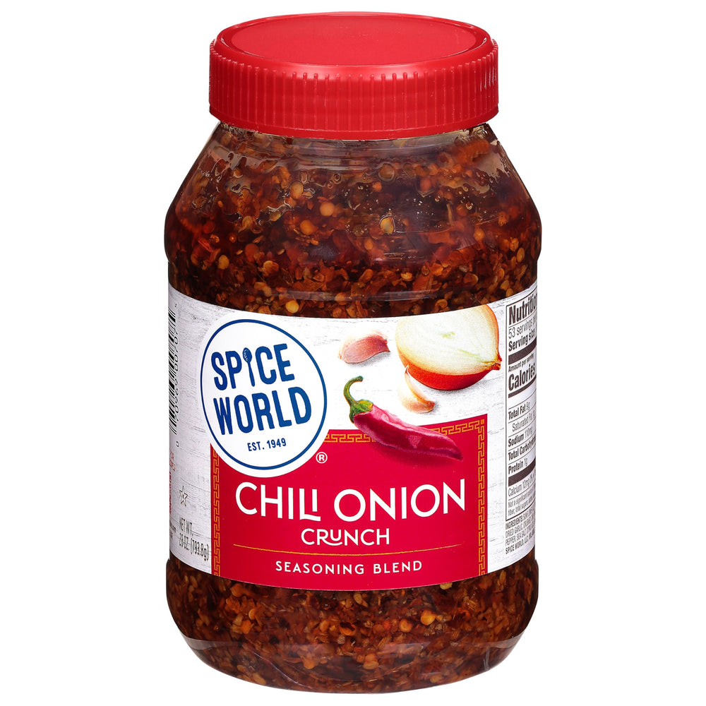 Spice World front label on 28oz jar showing product name and branding clearly