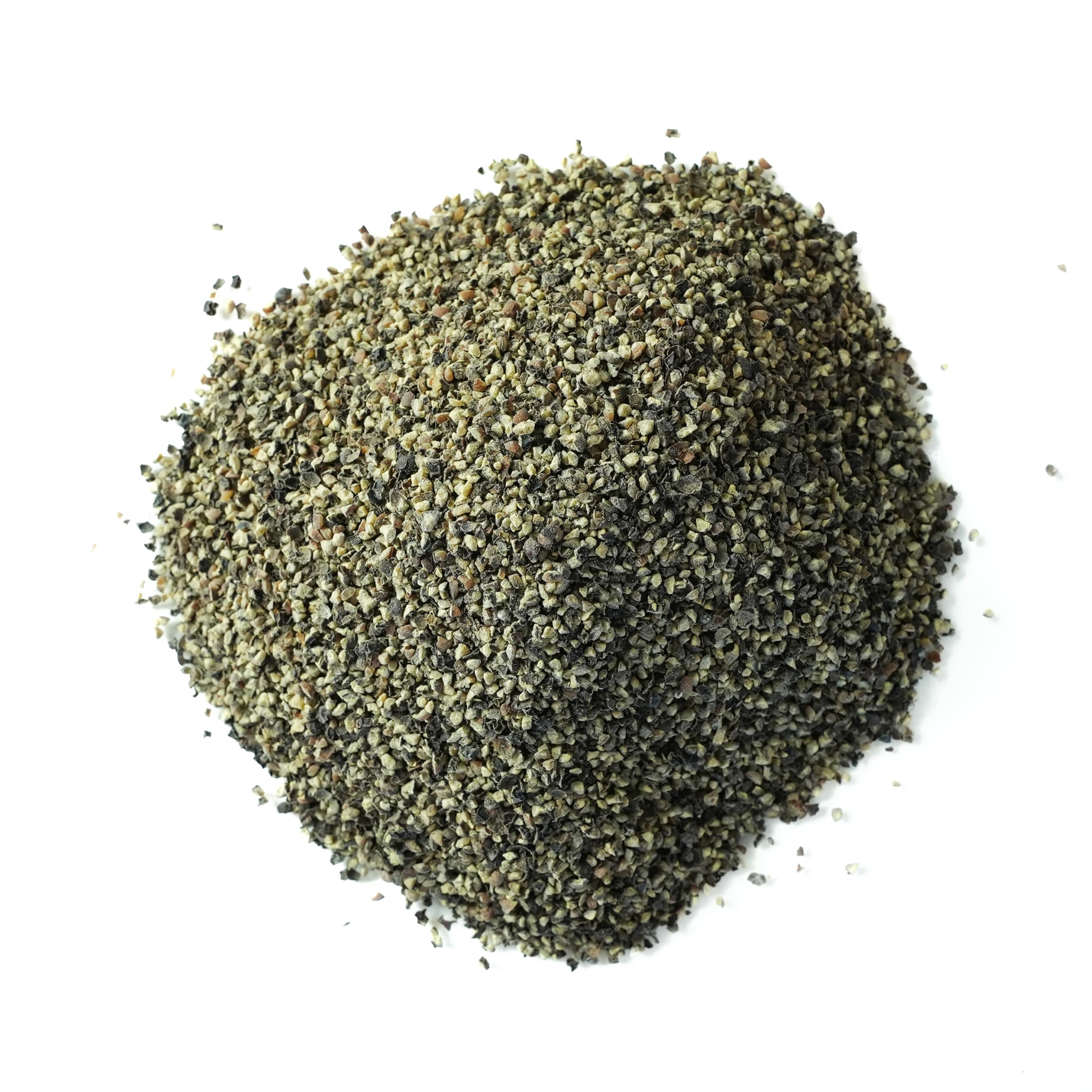 Spiceology black pepper in wooden bowl with spoon indicating simple pantry use