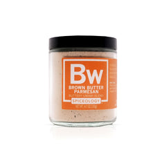 Spiceology jar front label showing product name and net weight, clear branding and benefit
