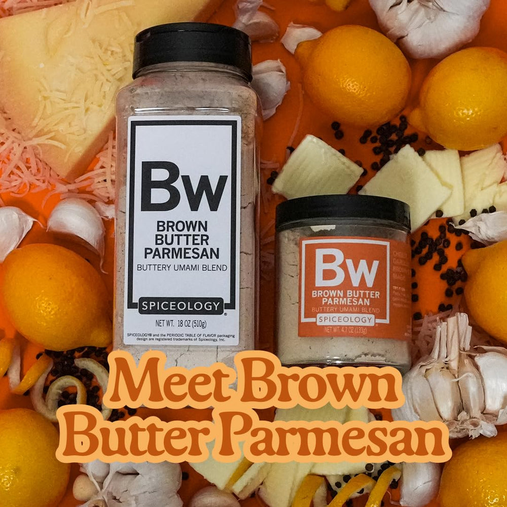 Spiceology blend sprinkled on roasted vegetables, boosting savory, caramelized edges