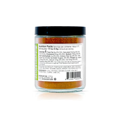 Close-up of Spiceology Chile Margarita label highlighting flavor and weight