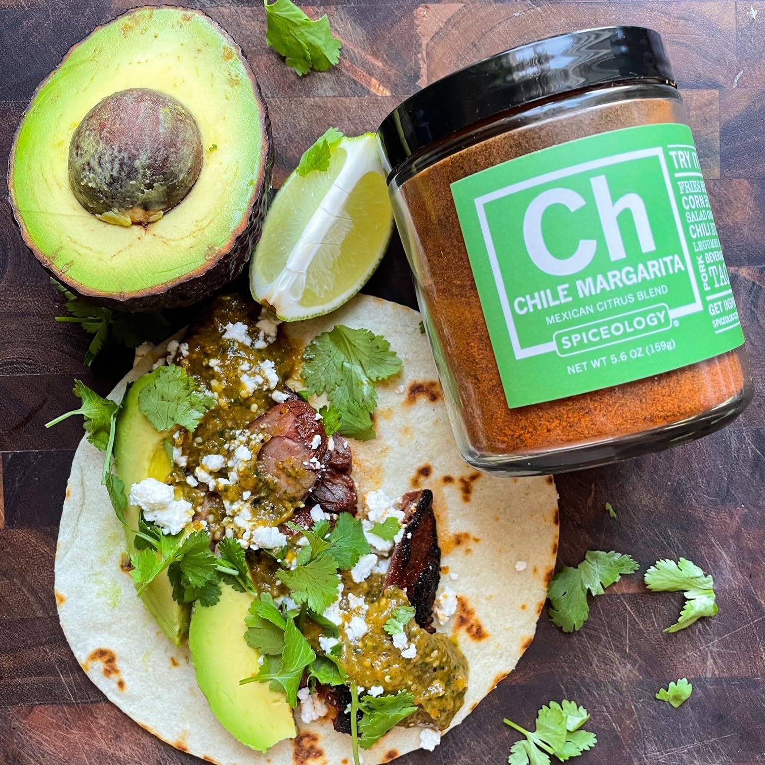 Small bowl of sauce mixed with Spiceology Chile Margarita to boost Mexican dishes