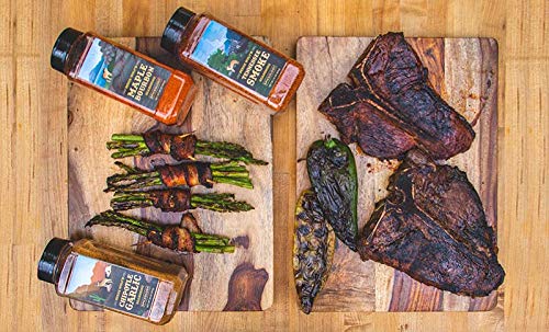 Spiceology Derek Wolf rub next to measuring spoon for portion and scale guidance