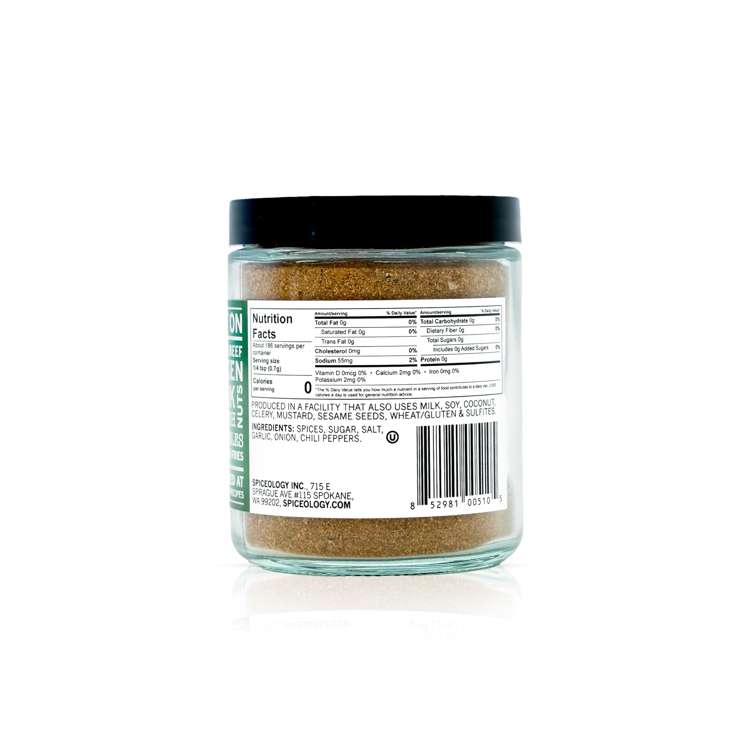 Close-up of Spiceology jerk rub texture showing spices and color for bold flavor