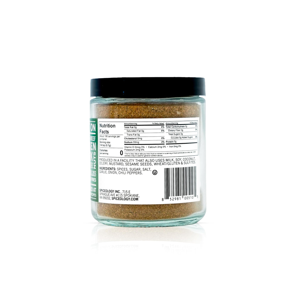 Close-up of Spiceology jerk rub texture showing spices and color for bold flavor