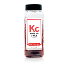 Spiceology front packaging showing fresh chile threads and branding benefit