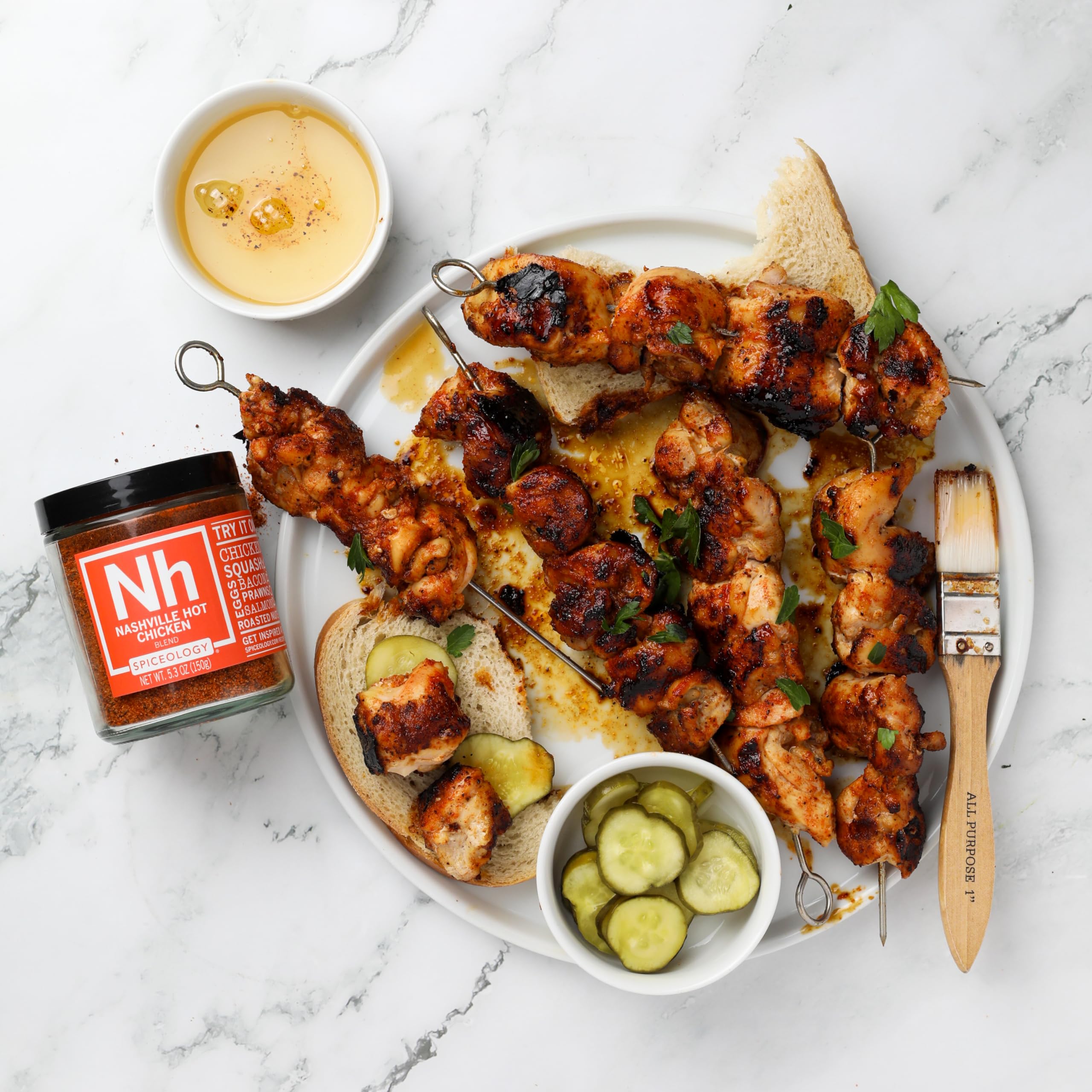 Spiceology-spiced chicken sandwich showcasing savory sweet heat