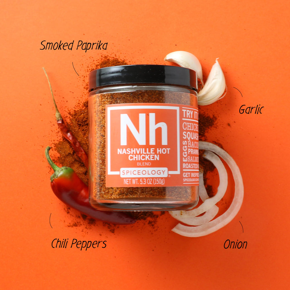 Heap of Spiceology Nashville Hot texture showing coarse mix for crust