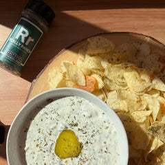 Spiceology Really Ranch close-up of texture showing herbs and roasted garlic for vibrant taste