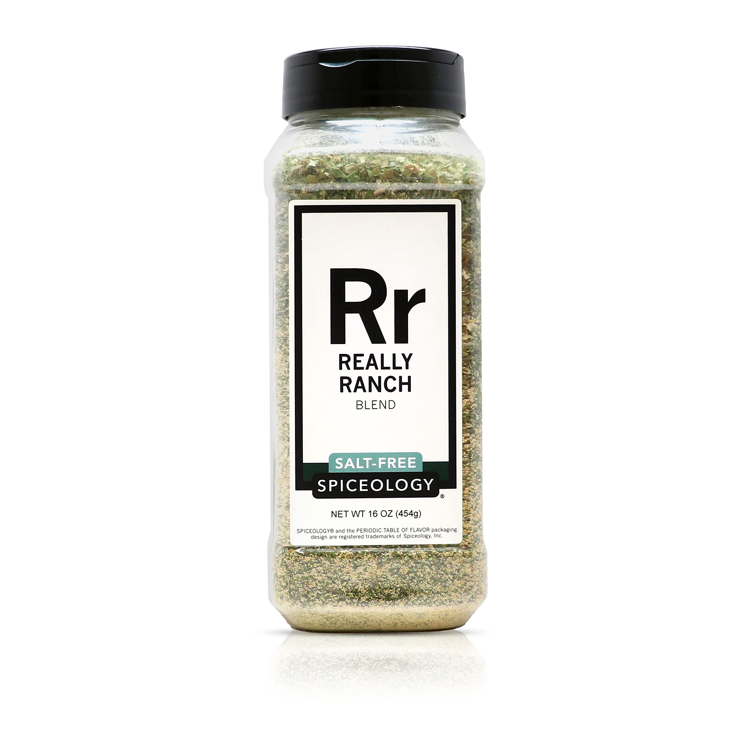 Spiceology front label of Really Ranch 16 oz showing product identity and size benefit