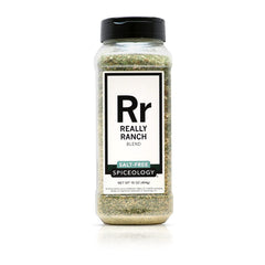 Spiceology front label of Really Ranch 16 oz showing product identity and size benefit