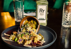 Spiceology sprinkled on roasted vegetables showing added ranch flavor without salt