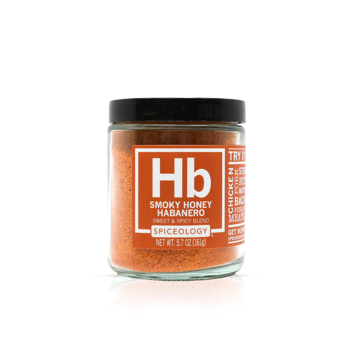 Spiceology front packaging showing bold honey habanero branding and usage