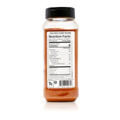 Close-up of Spiceology Thai Red Curry powder texture showing red chile specks for bold flavor