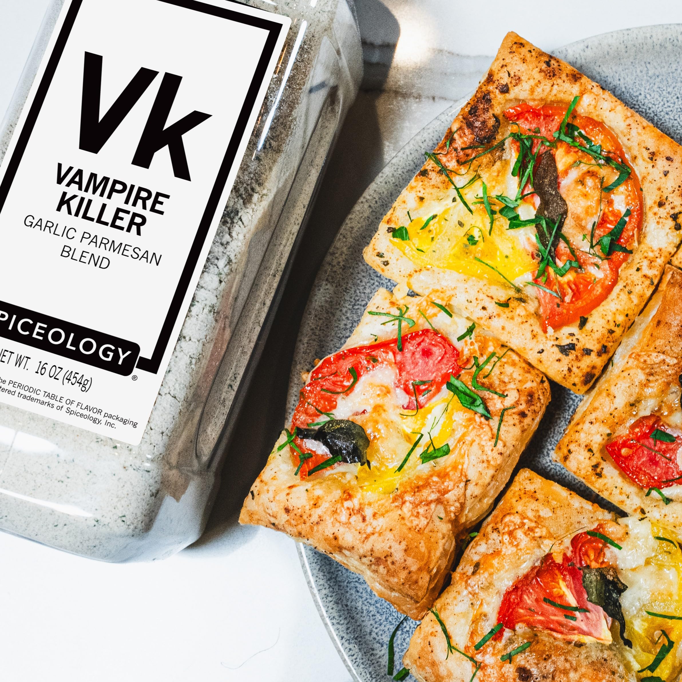 kitchen counter scene with Spiceology Vampire Killer ready to boost weeknight meals