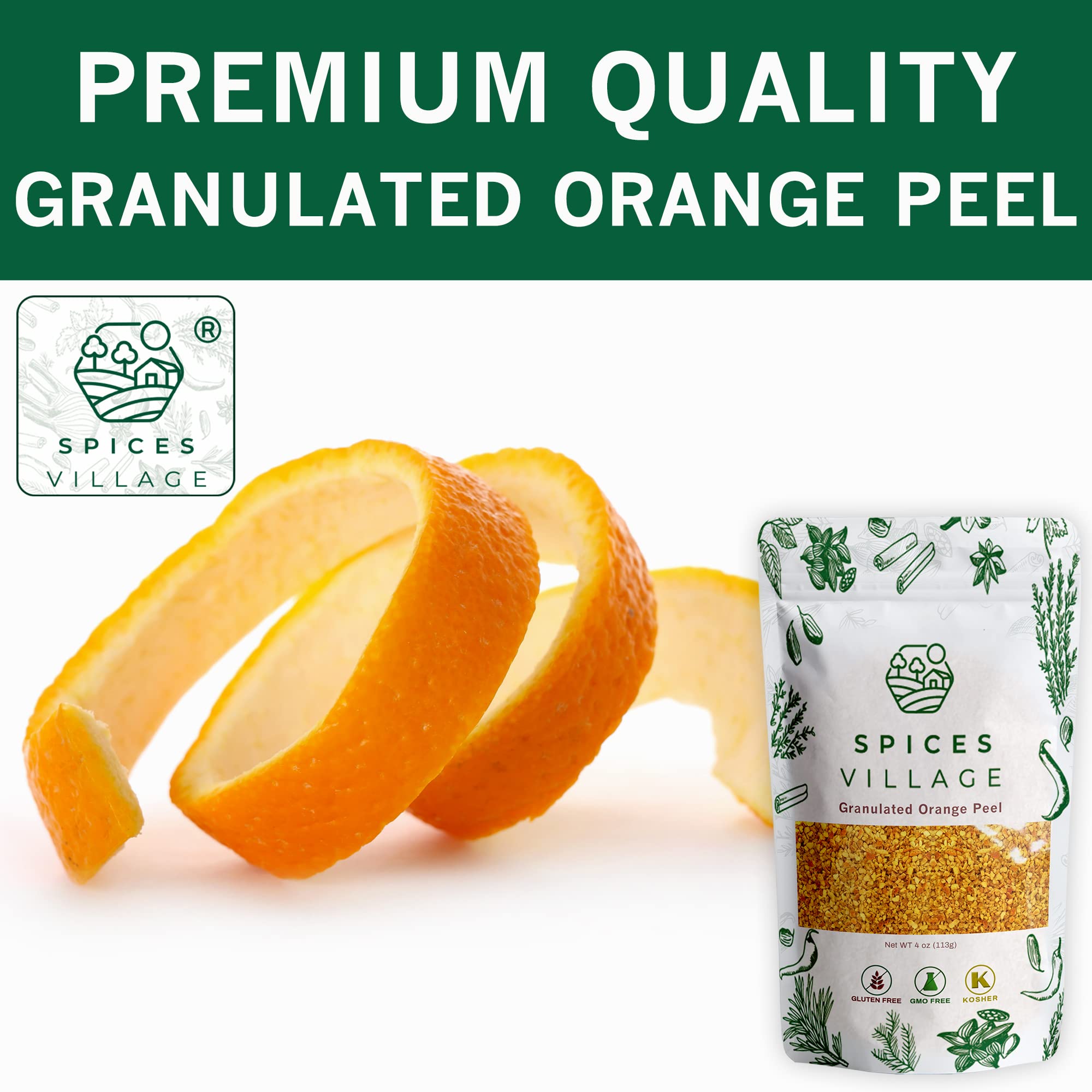 Spices Village open resealable bag with granules showing airtight storage benefit