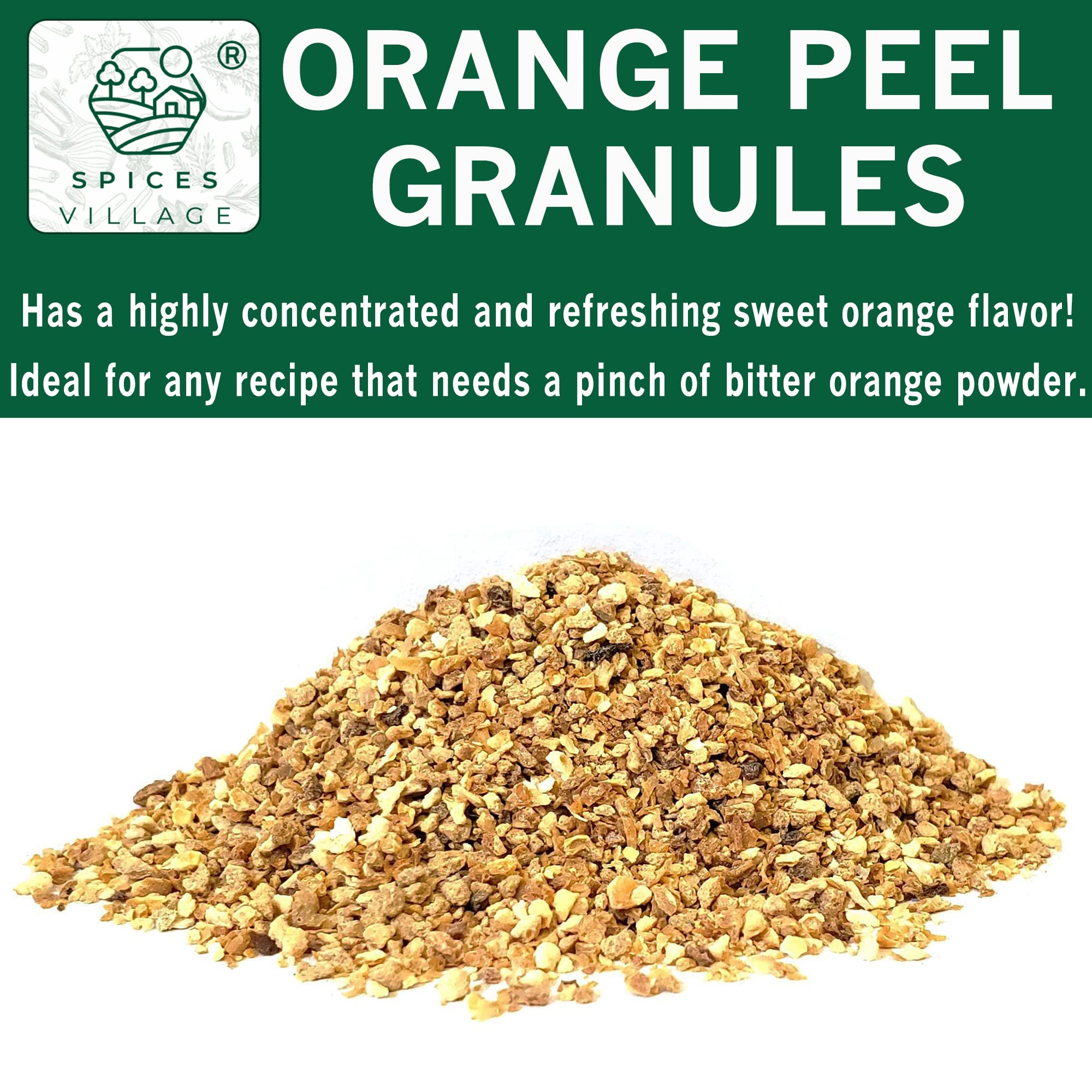 Spices Village spoon scooping granules illustrating easy measuring and consistent dosing benefit