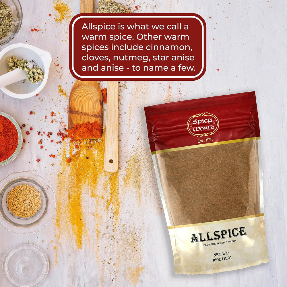 Spicy World jar on pantry shelf with ingredients, showing storage convenience benefit