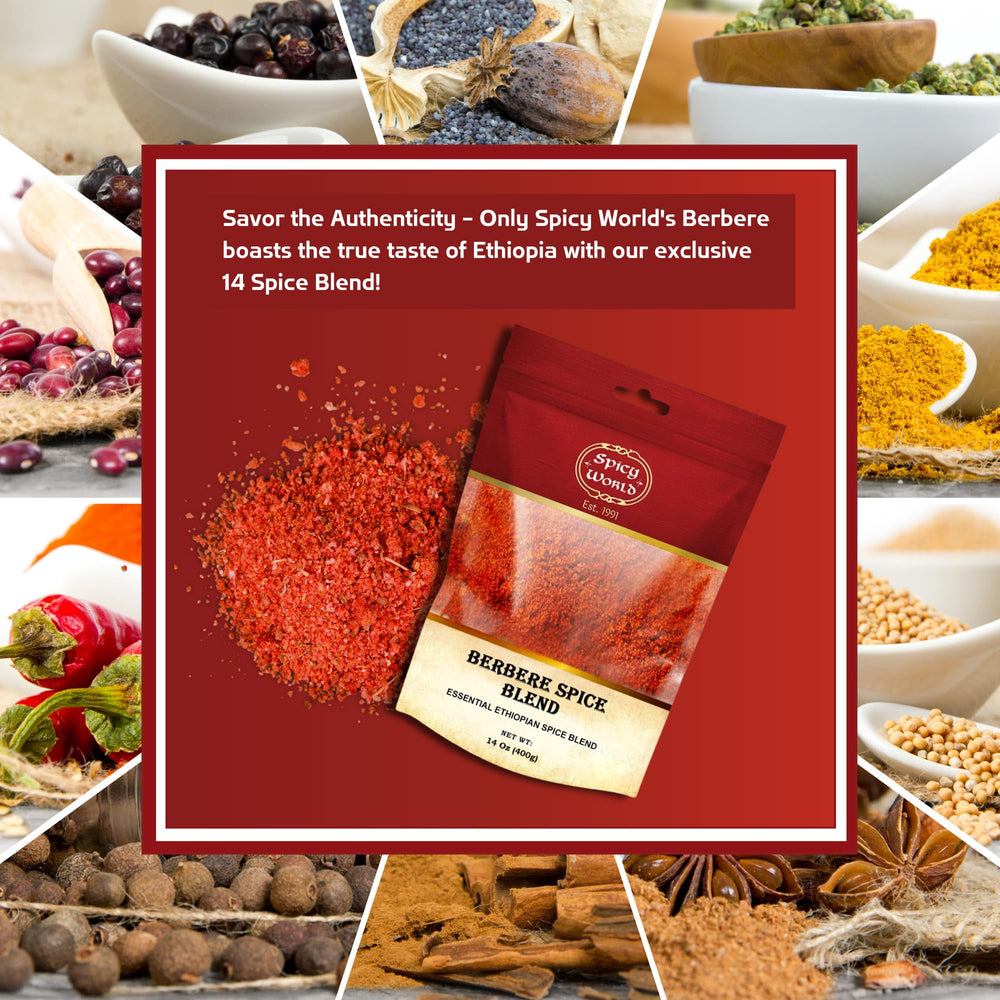Spicy World roasted vegetables seasoned with berbere offering bold savory finish