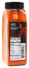 Spicy World close-up of fine cayenne texture highlighting fresh red color and potent aroma