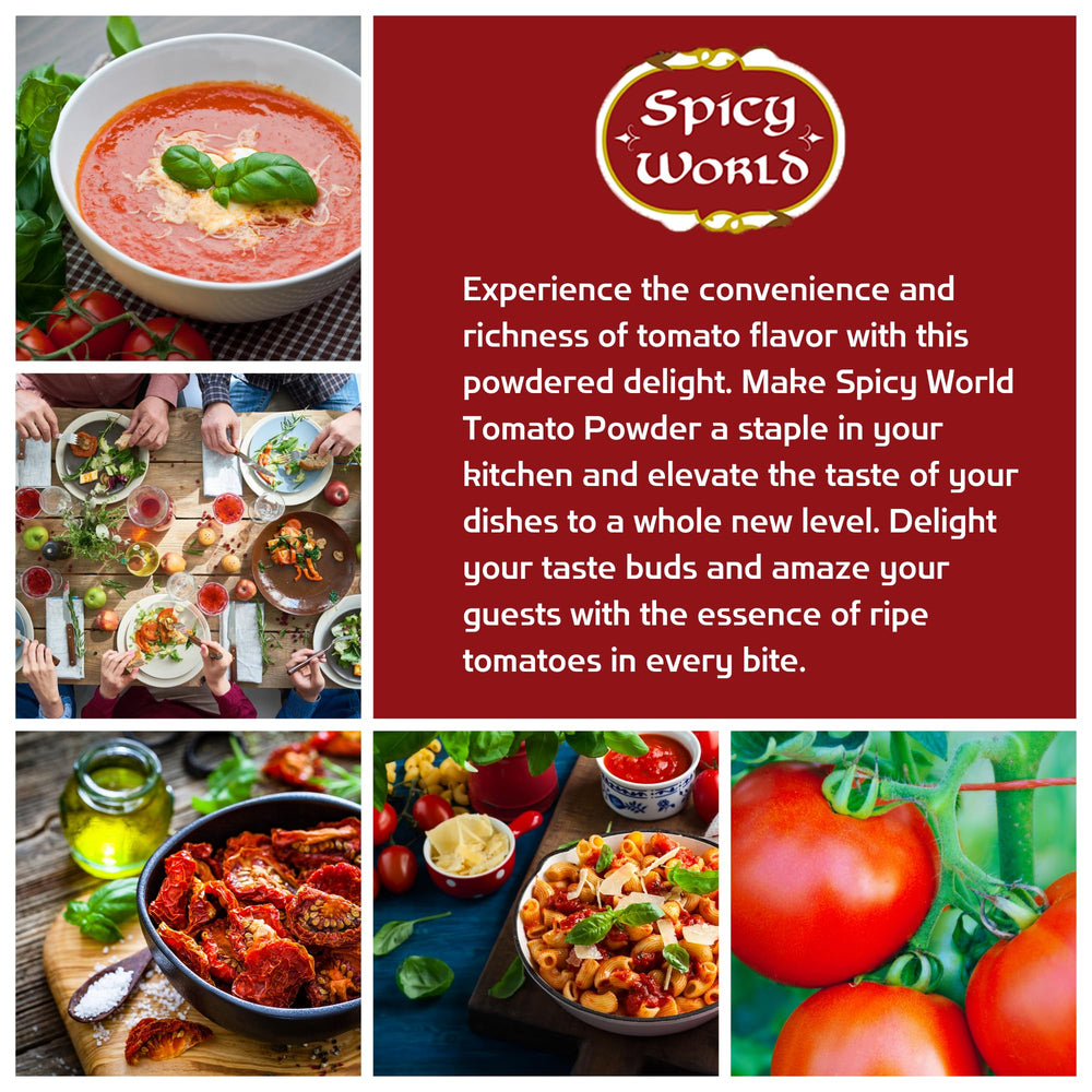 Spicy World chef sprinkling powder into a pot to boost tomato umami