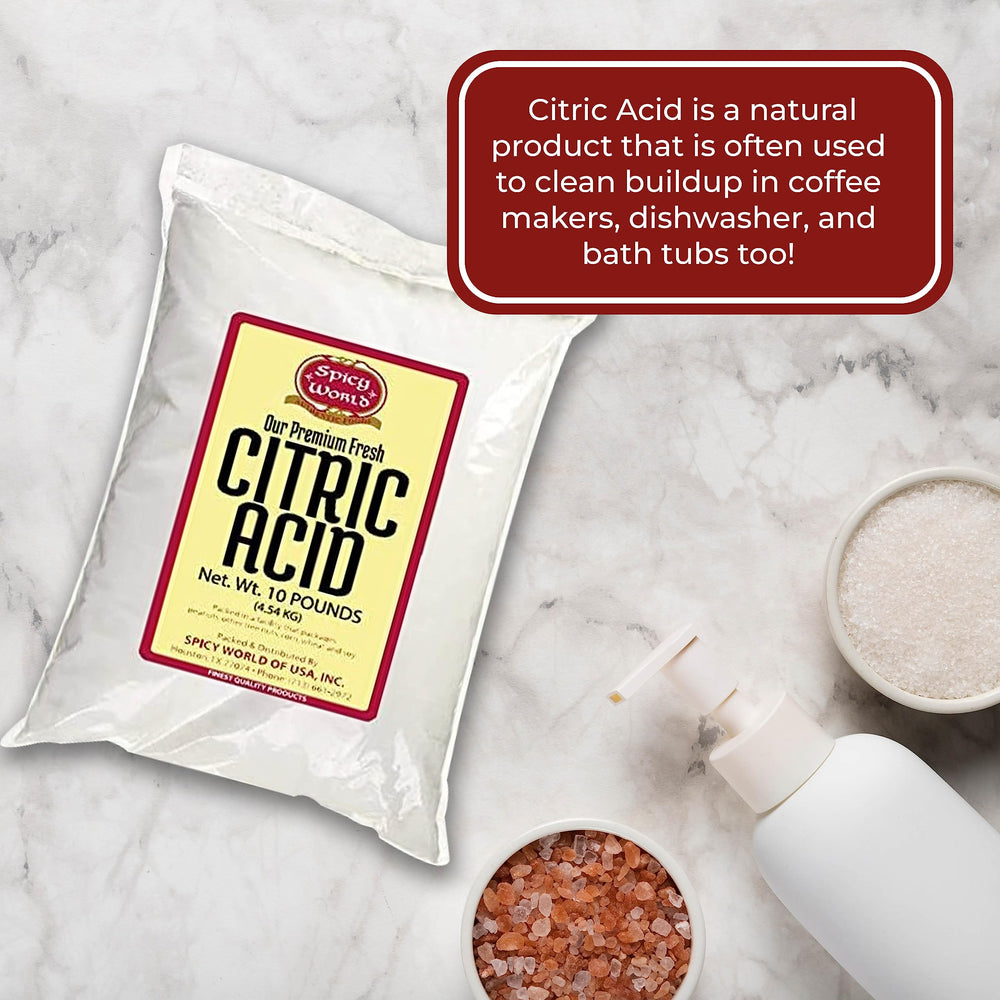 Spicy World citric acid mixed into bath bomb project illustrating DIY craft versatility