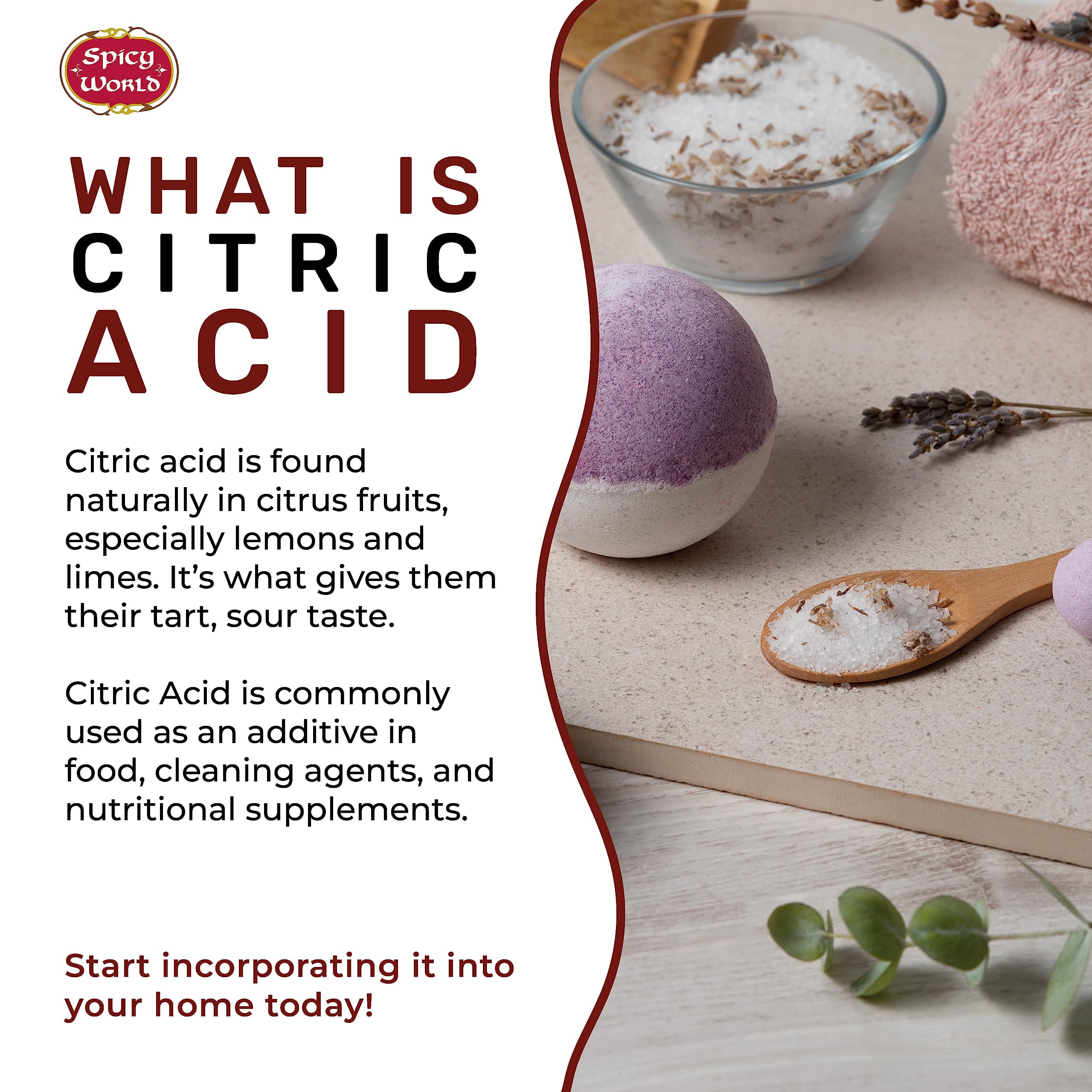 Spicy World citric acid used in kitchen cleaning demonstrating descaling effectiveness