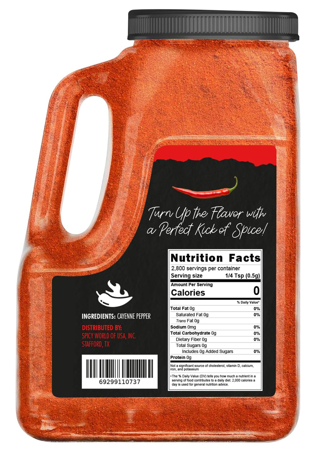 Spicy World close up of fine red powder texture for even seasoning