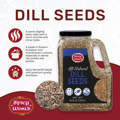 Spicy World close-up of dill seed texture highlighting fresh aroma