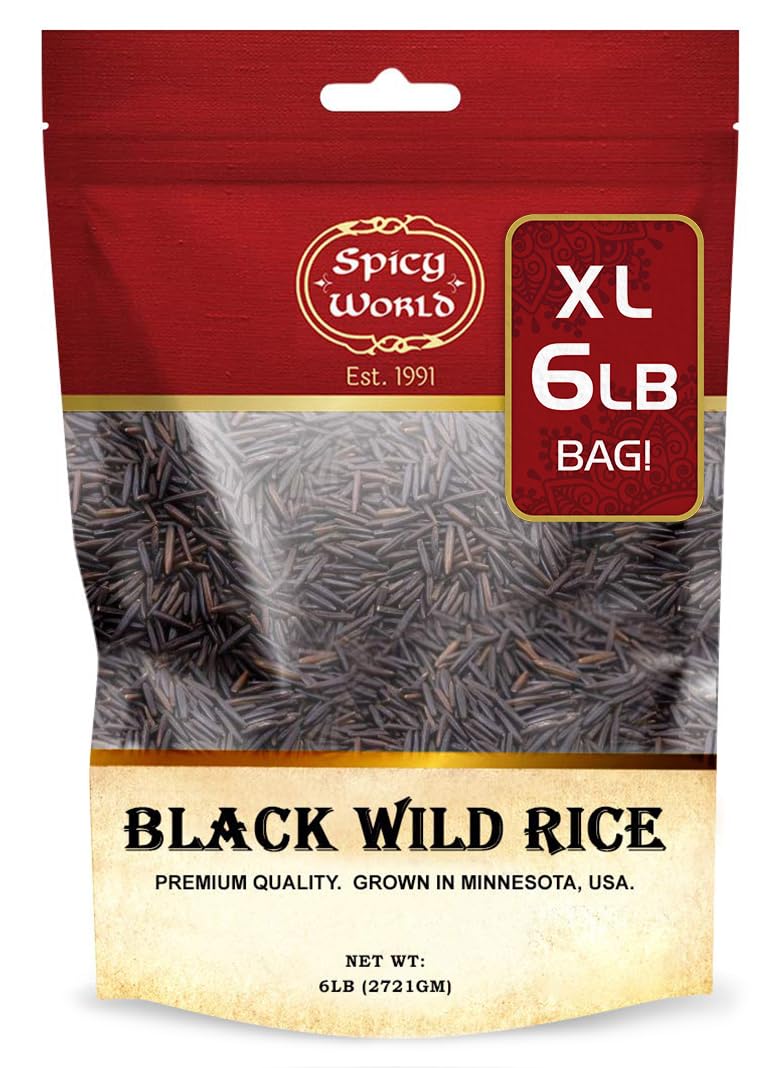 Spicy World front packaging showing 6 lb bag and premium label benefit